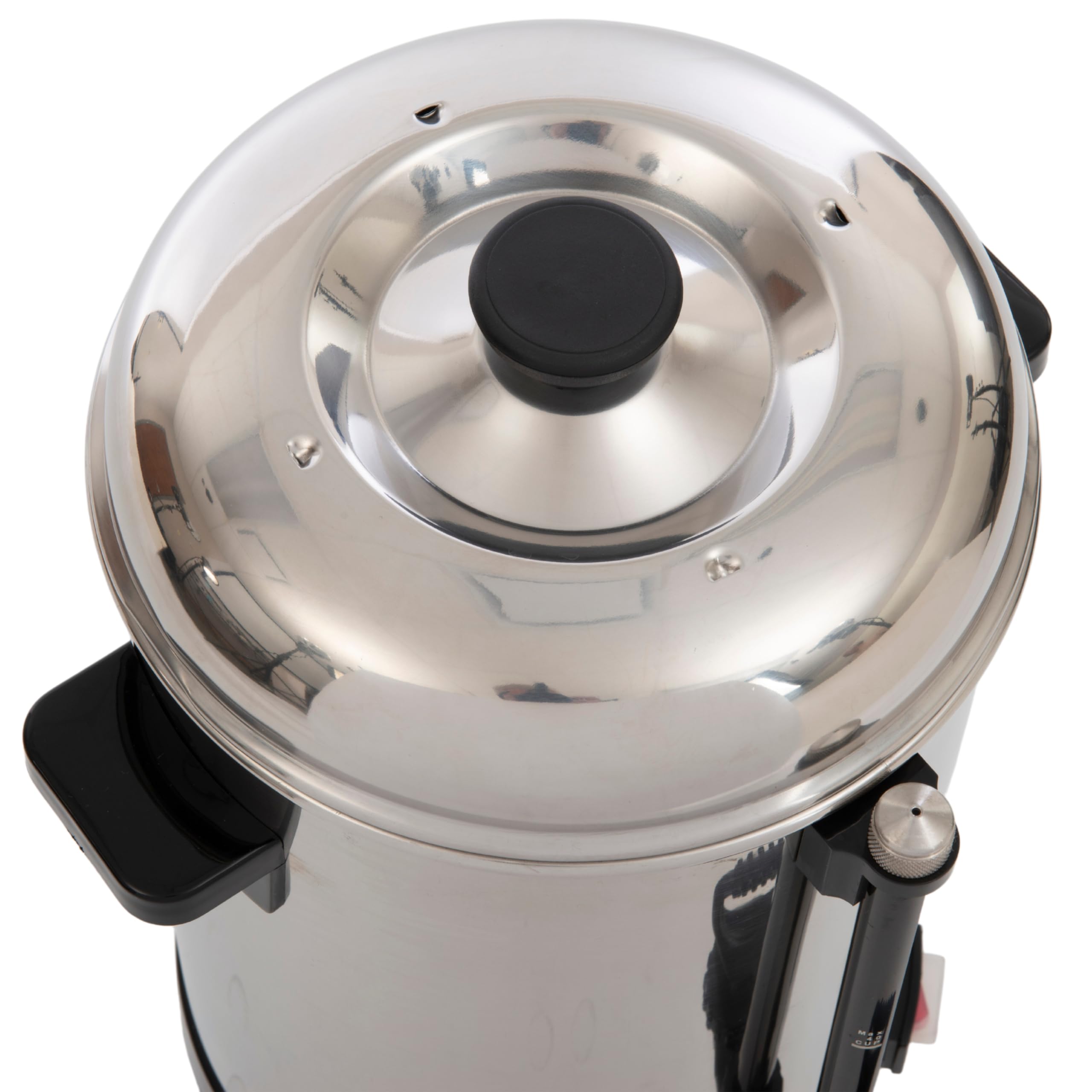 FSE CP-40 Stainless Steel Coffee Percolator, Brewer Urn, 40 Cup Capacity