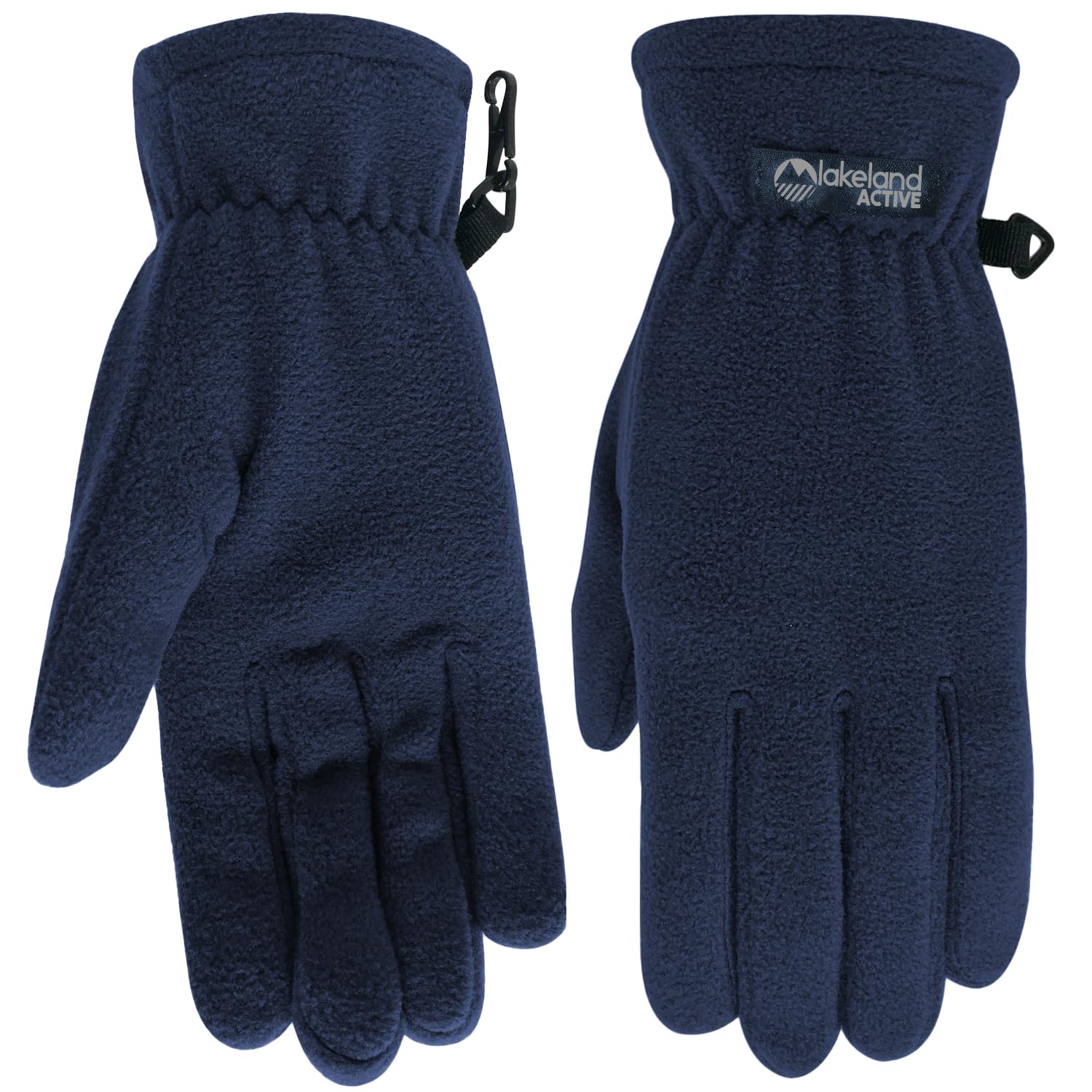 Lakeland Active Men's Kendal Thermal Fleece Winter Gloves - Navy Blue - Large