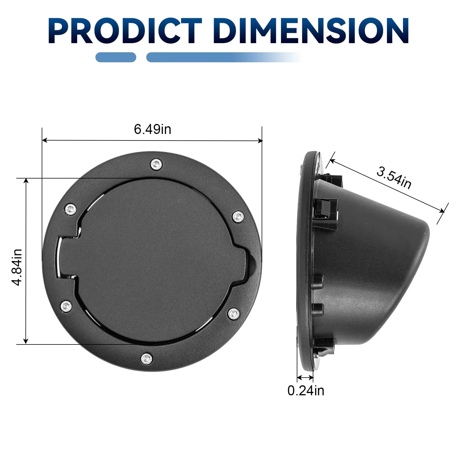 Tappo Carburante Auto Tapa De Combustible Para Coche Tanque Gasolina Para Wrangler Para JK JKU Para Unlimited 2007-18 2/4 Para Sport Para Rubicon Para Sahara