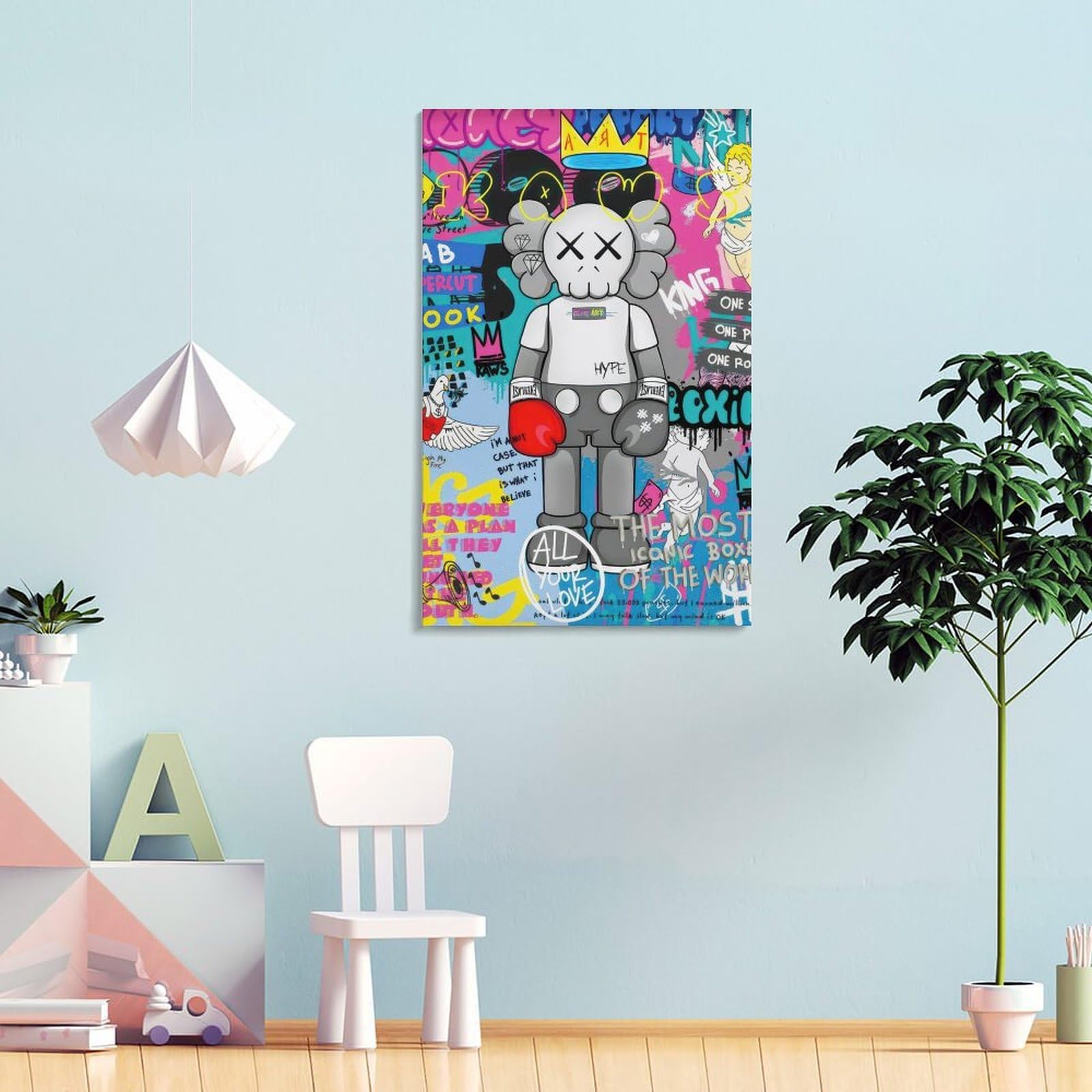 Amazon.co.jp: KAWS Sesame Street 絵画 インテリア カウズ セサミ