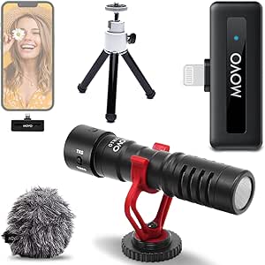 Movo WM-VXR10 Wireless Shotgun Mic Adapter For IPhone - View #10