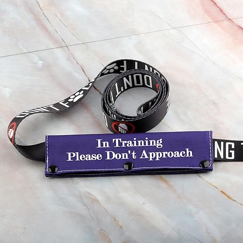 Miniatura 6 de Correa de entrenamiento para perro en entrenamiento Please Don't Approach Dog Strap Wrap Parche de distanciamiento social para perro (en