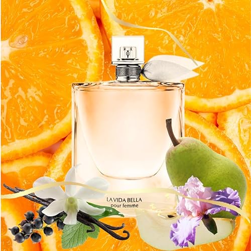 Miniatura 5 de Eau de Parfum La Vida Bella Pour Femme para mujer, 3.4 onzas líquidas, fragancia floral afrutada Gourmand para mujer.