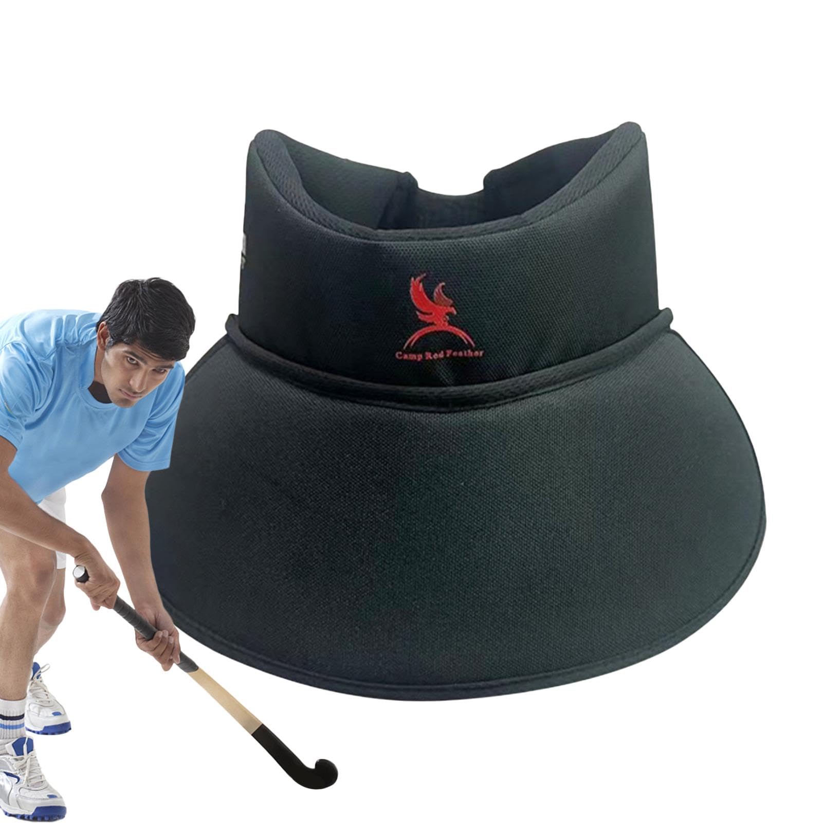 Protège-Cou de Gardien de But de Hockey, protège-Cou de Hockey pour Adulte - Protège-Cou de Hockey sur Glace réglable, protège-clavicule | Protection Ergonomique et Respirante du Cou et de la