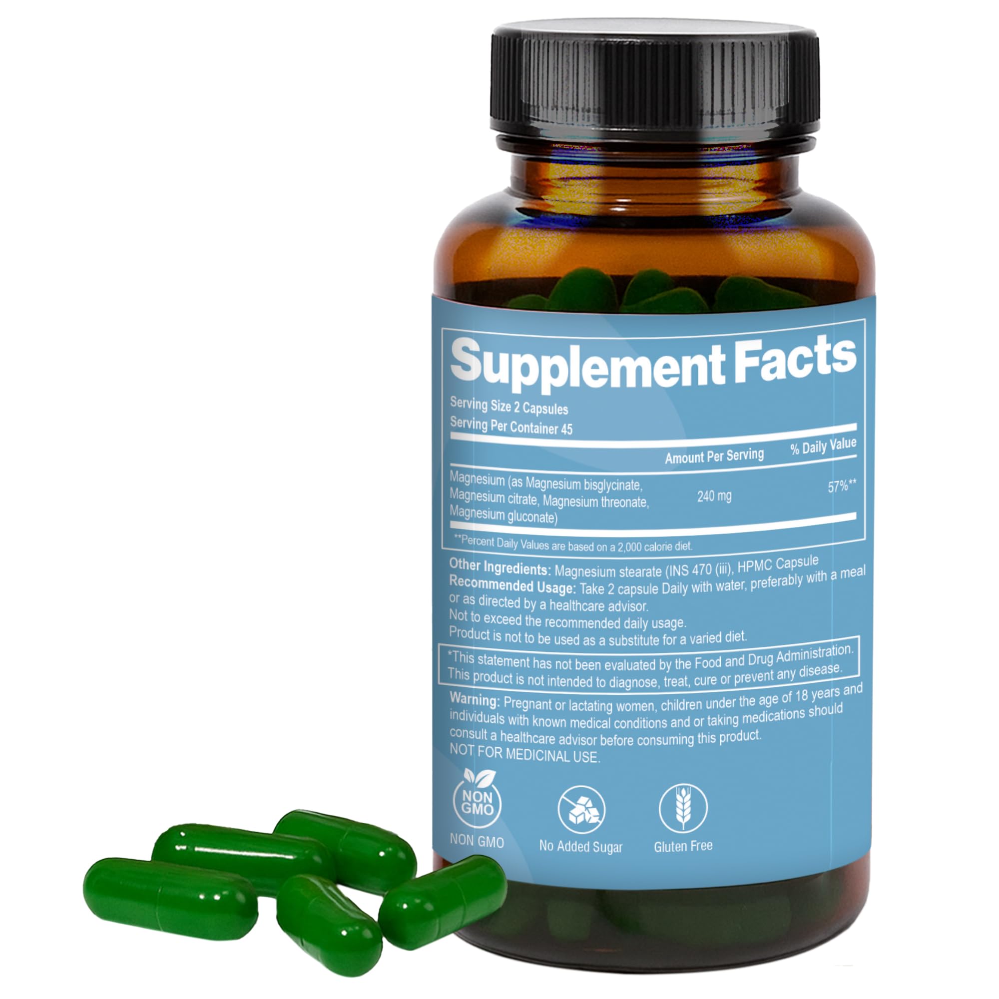 Amazon.com: The Tiny Secret Magnesium 240mg – Supports Healthy 