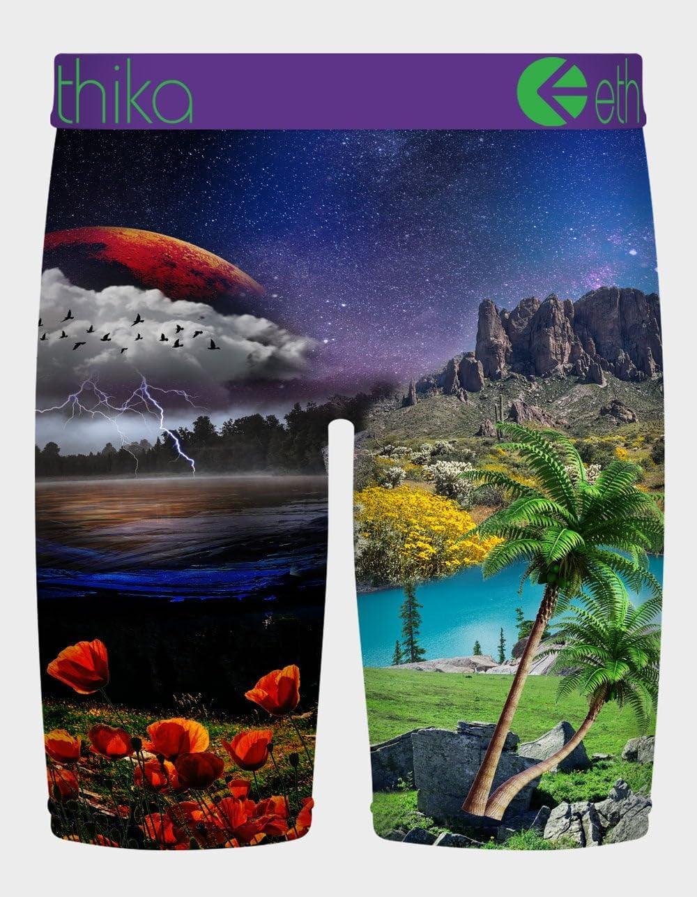 Ethika Men's Staple Boxer Brief, 4-Way Stretch with Signature Waistband, No Ride-Up Comfort - Savage Eagle