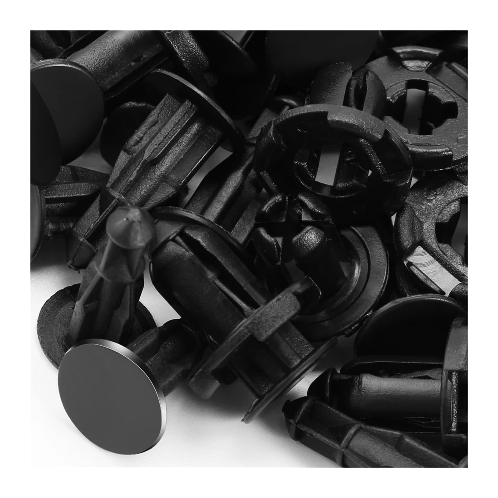 KXFVYNE Auto Fastener Car Plastic Rivets Push Clip Compatible GTR 350Z 370Z Qashqai(6mm 50pcs)