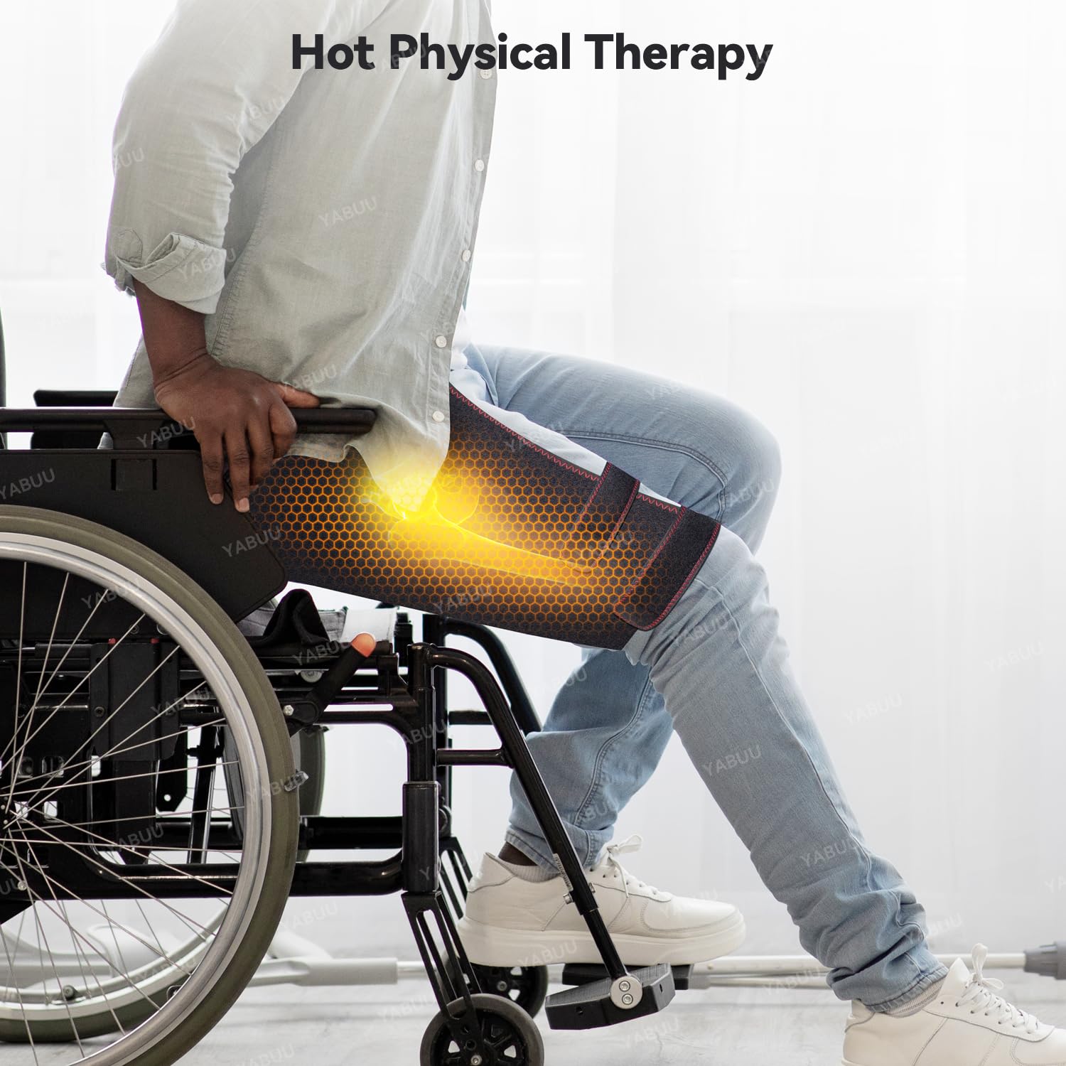 Yabuu Heated Massage Waist Hip Support Brace Heating Pad For Sciatica - View #3