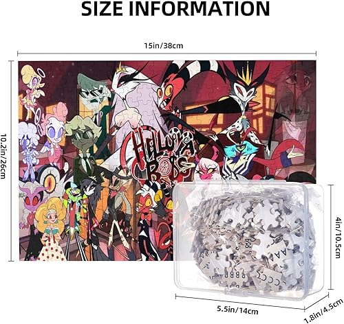 Miniatura 4 de Helluva Anime Boss - Rompecabezas de madera de 300 piezas para adultos, juegos educativos, regalo