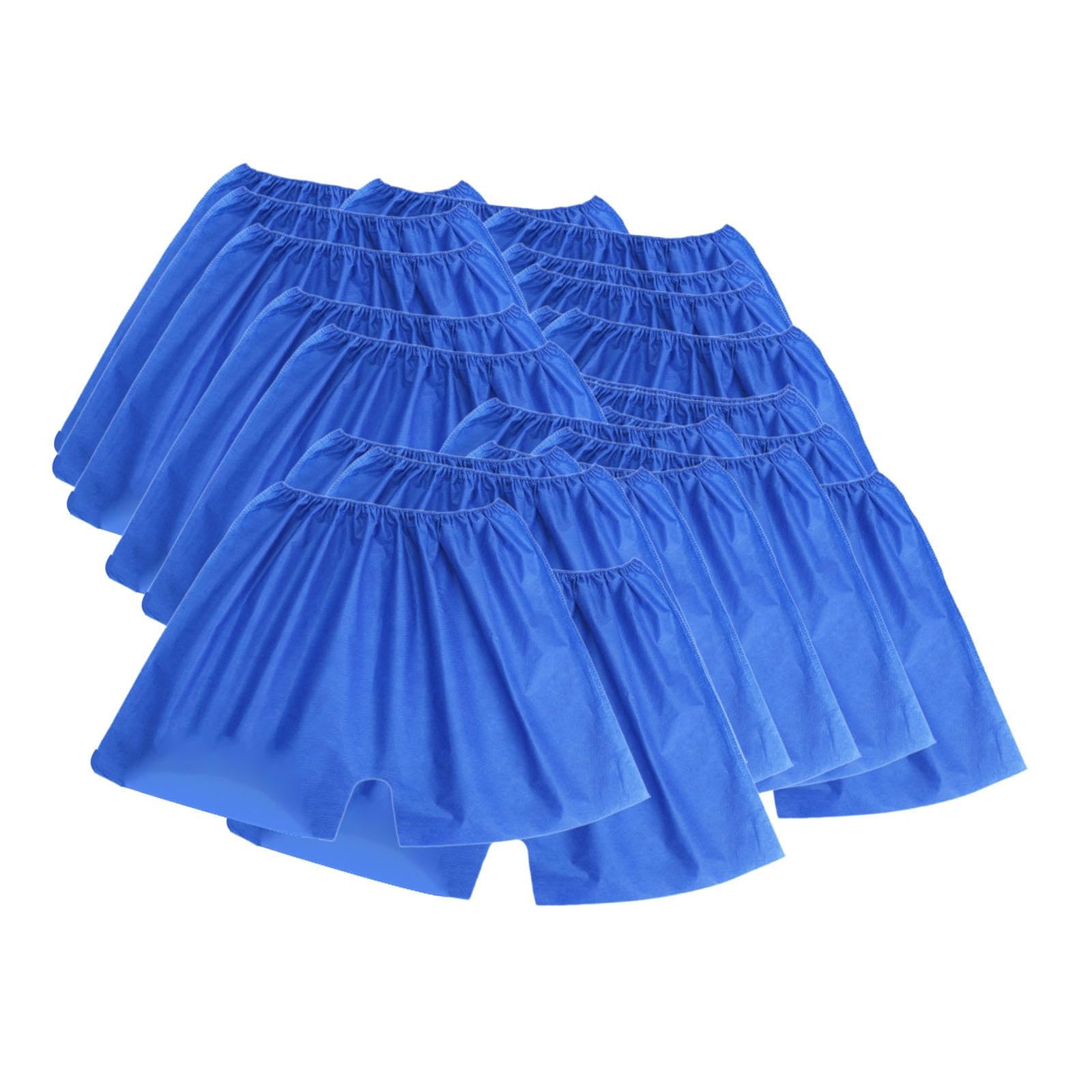 nivaa 50 Pieces Disposable Men’S Boxer Shorts Underwear for Travel Massage Tanning Blue-picture-29