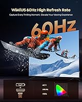 Vista 8 de [Built-in Official Apps/4K Support] Smart Outdoor Projector with WiFi and Bluetooth, 800ANSI Movie Projector, DoIby Audio with Dual Speaker, Auto