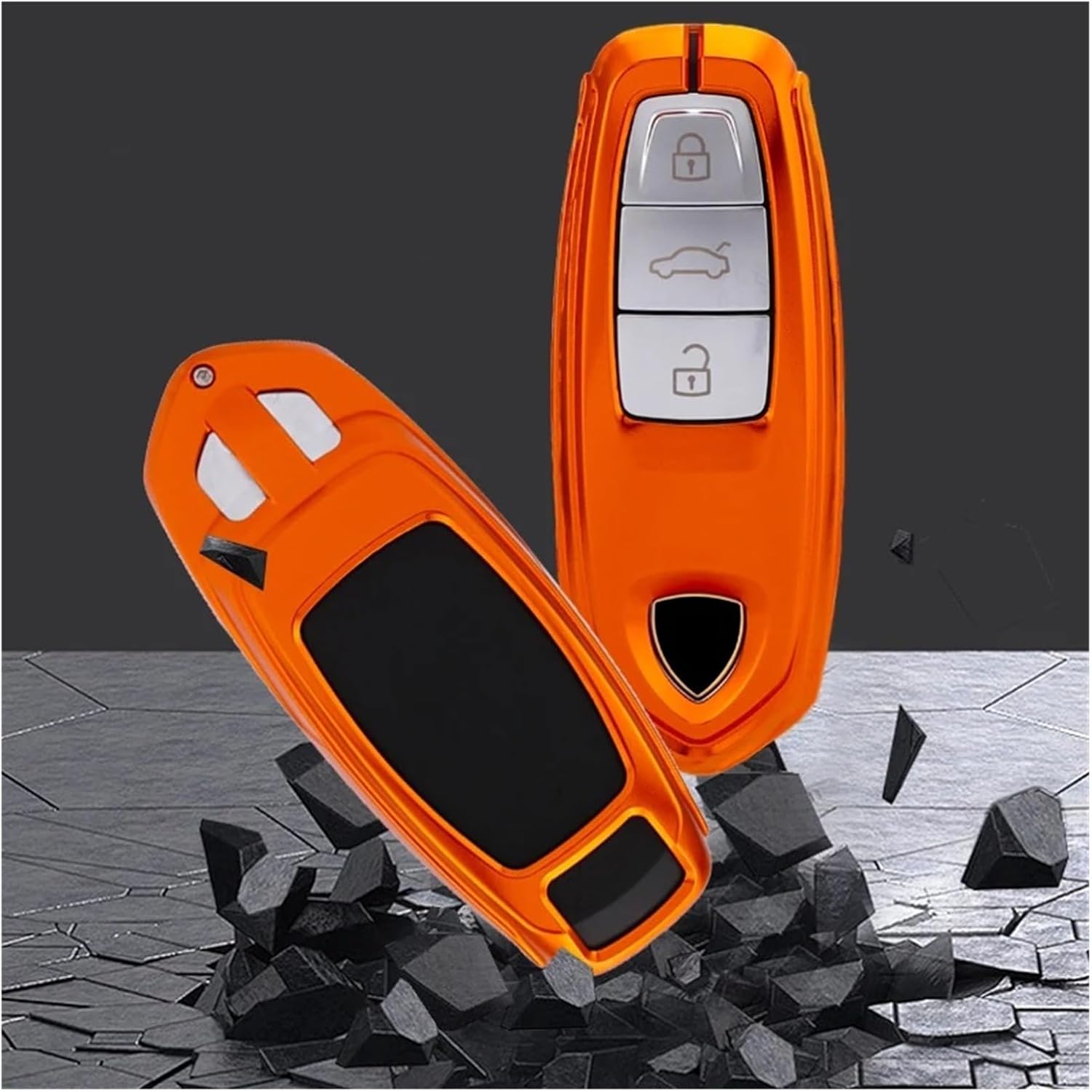 Compatible with Lamborghini Urus Huracan Aventador Aluminum Alloy Key Bag Protective Case Key Case Car(Style C)