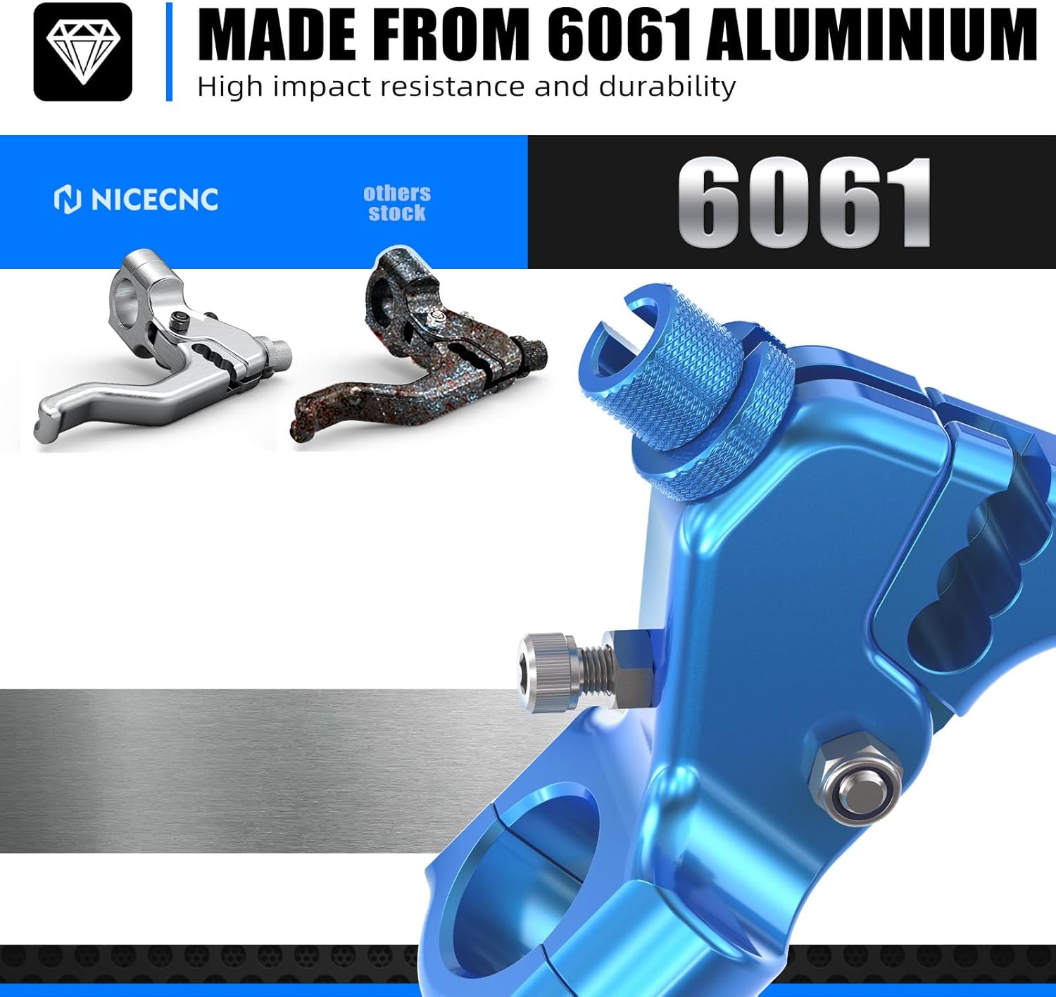 NICECNC Short Clutch Lever, Motorcycle Stunt Brake and Clutch Lever Set, Aluminum CNC Levers Compatible with Yamaha YZ80 YZ85 YZ125 YZ250 YZ250F YZ426F YZ450F (2001-2016)