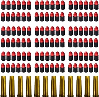 200 Small Refill Bullet Darts and 12 Toy Plastic Shells for Tehoosen Revolver Blaster,0.27 inch Diameter,7 mm Diameter