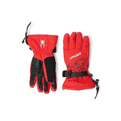 Spyder Kids Overweb Gloves (Big Kid) Boy Findings Spyder Red