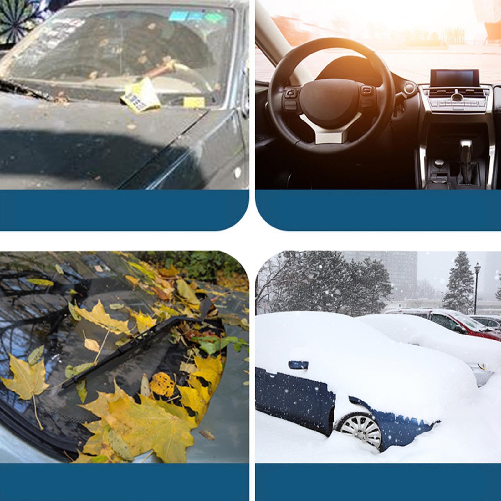 Copertura per ghiaccio del parabrezza auto, copertura del parabrezza per | automobilistici invernali, protezione del parabrezza, scudo e finestre c