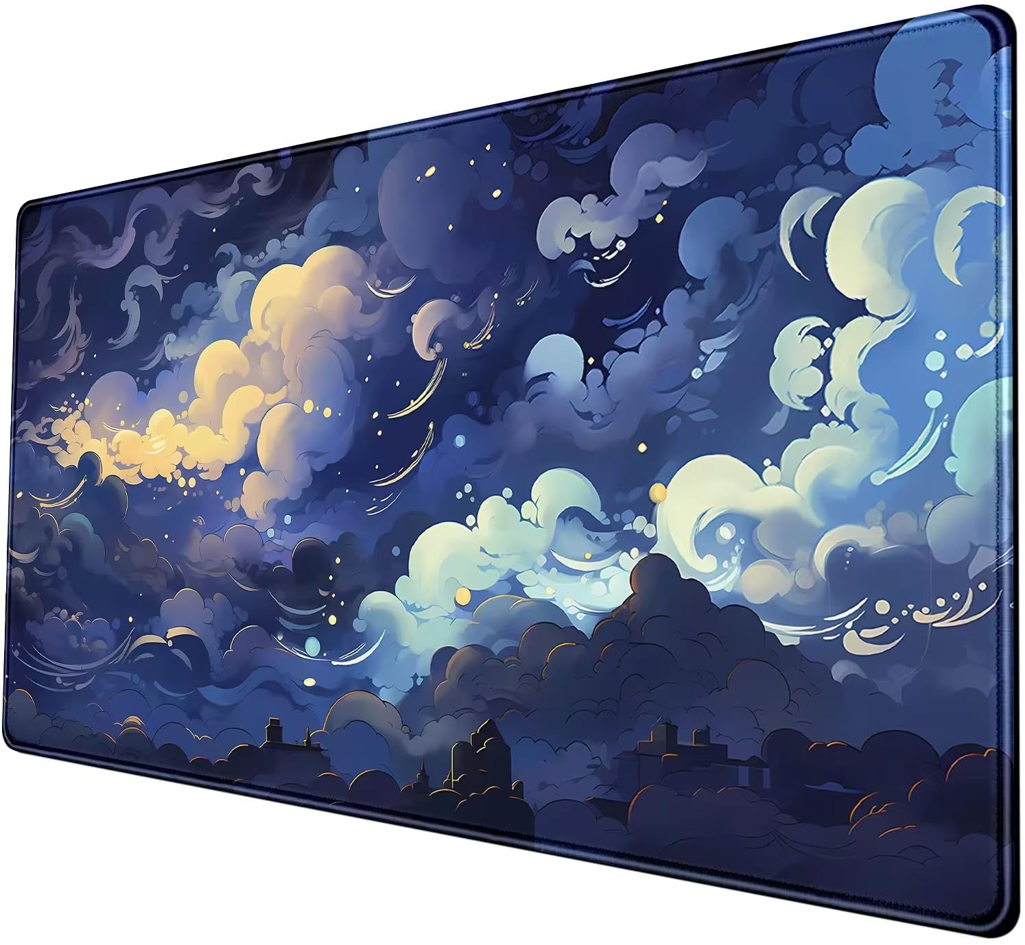 Nasdalgias Pastel Large Mouse Pad Blue Desk Mat Aesthetic Sky Kawaii Gaming Mouse Pad XXL Keyboard Computer Mat Cute Desk Decor Office Gift 31.5 X15.7 in — image 1