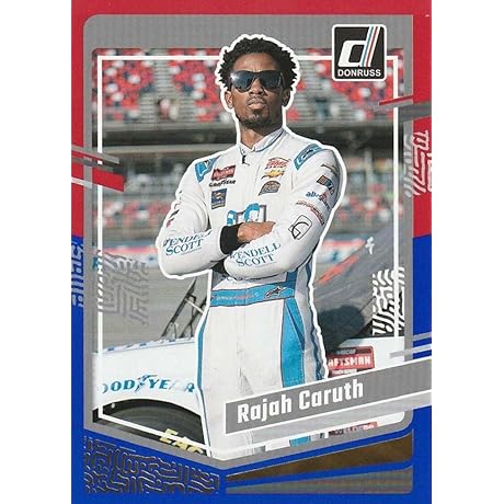 2024 Donruss Racing Red and Blue #32 Rajah Caruth Wendell Scott Foundation/Alpha...