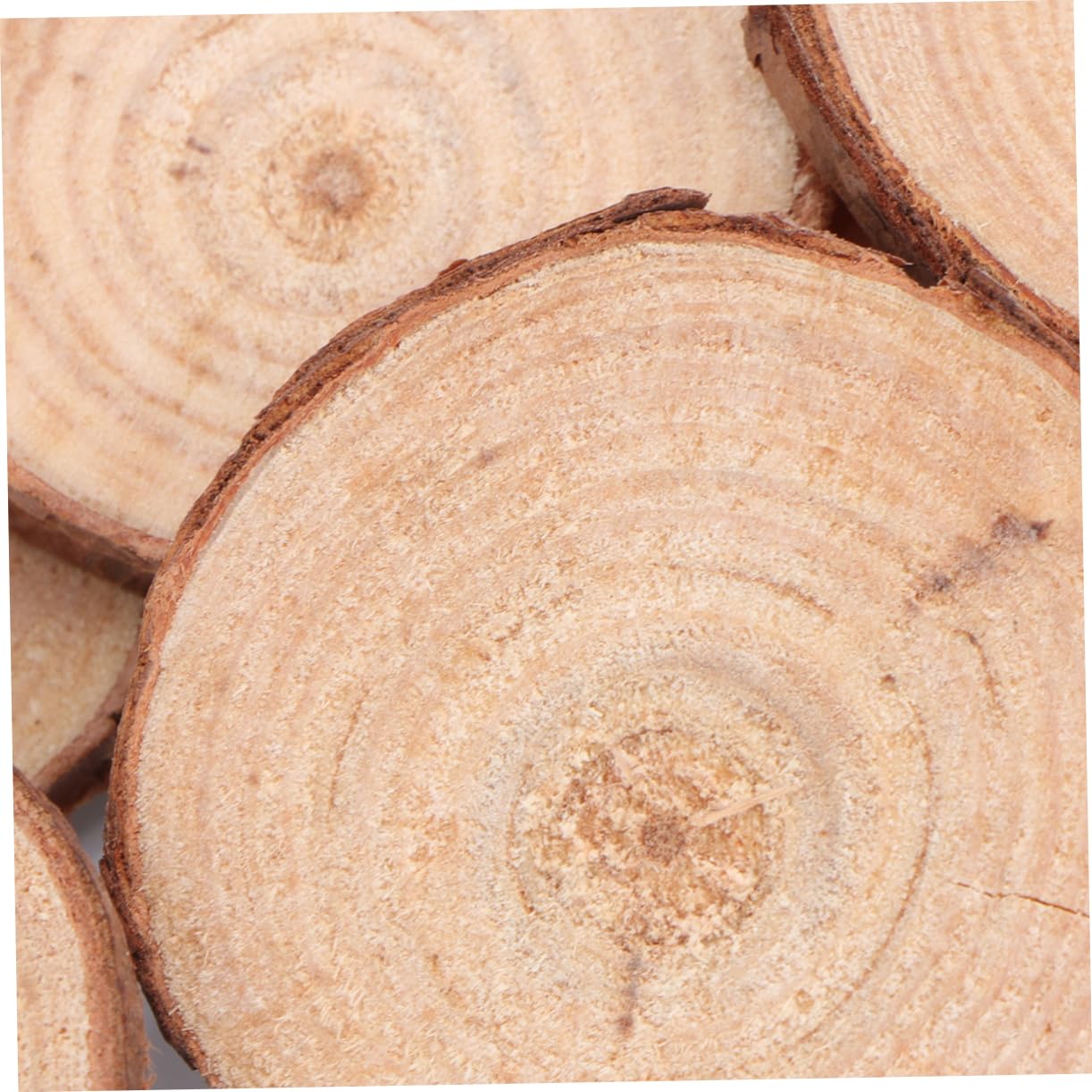 SEWACC 60stücke Unvollendete Holzscheiben Aus Kiefer Runde Holzscheiben Für Hochzeiten Bastelprojekte Und Tischdekorationen Handgemacht Natur