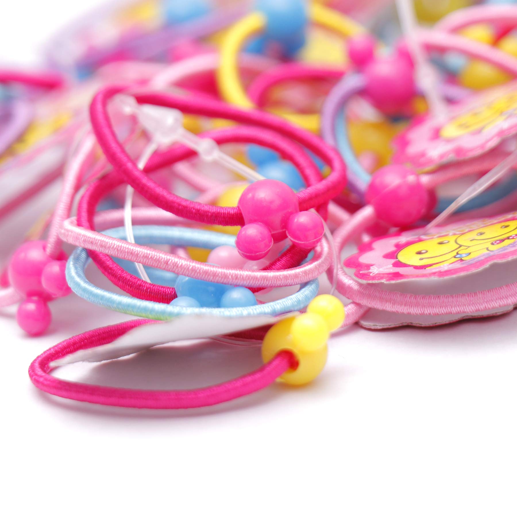 Honbon Multicolor Colors Soft Rubber Mini Hairbands Elastic Hair Ties Tiny for Baby Kids Girl 1