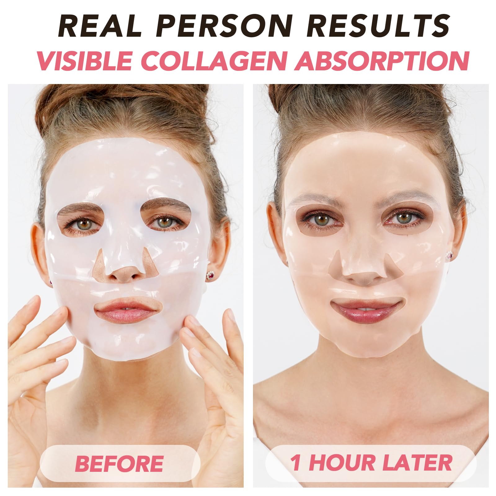 Collagen Face Mask, Collagen Night Wrapping Mask, Overnight Hydrogel Face Mask, Collagen Anti-wrinkle Mask, Intense Hydration - Image 4