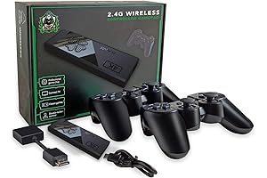 2024 Wireless Retro Game Console: Plug & Play Nostalgia Stick (5000+ Built-In Games)