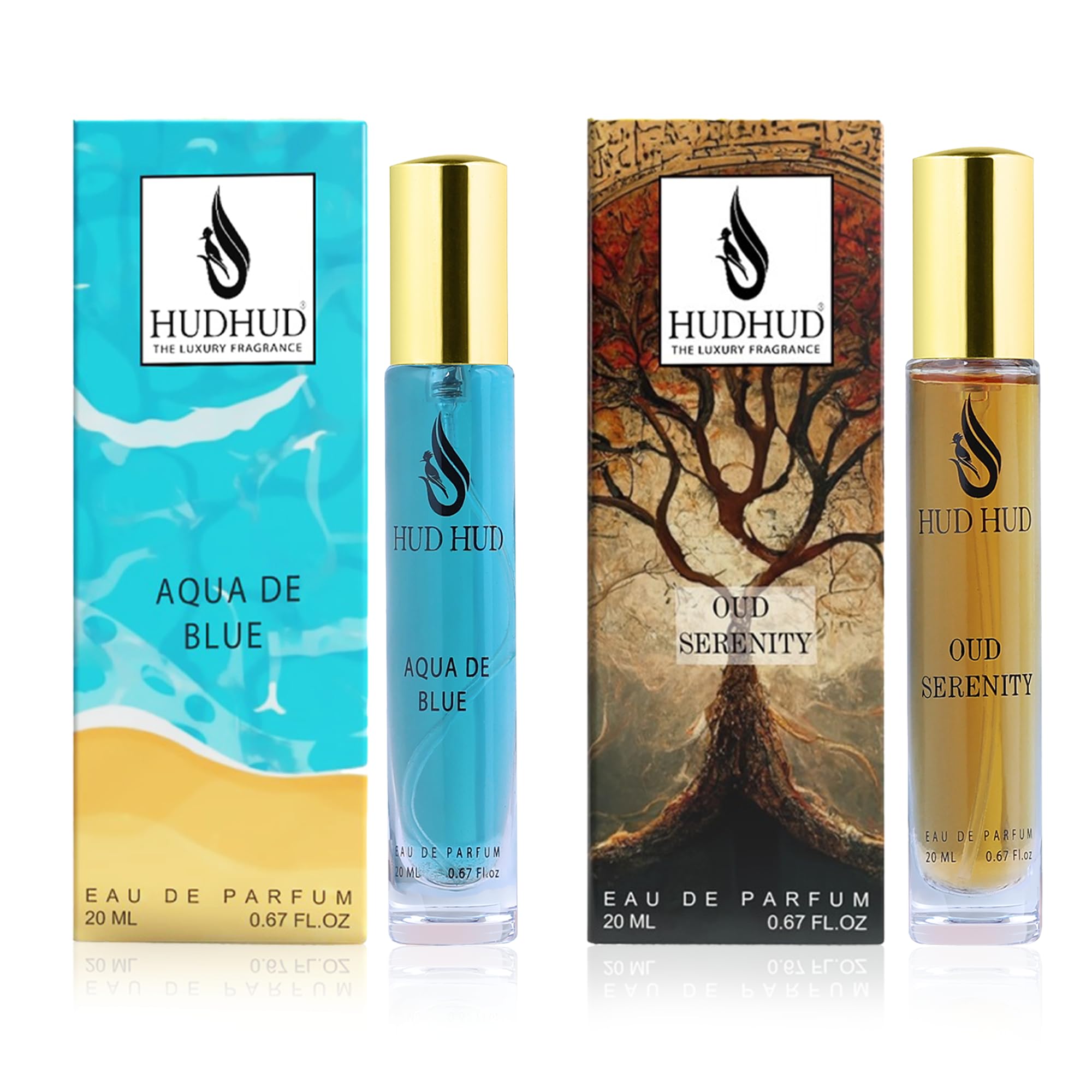HUDHUD Perfume Oud Serenity & Aqua De Blue Perfume Combo Pocket-Friendly-image-8