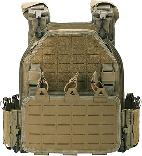 vAv YAKEDA Chaleco táctico de corte láser de liberación rápida Multicam Chaleco ligero