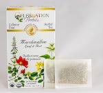 Celebration Herbals Organic Marshmallow Feuille & Thé à base de racines – Organique, Kosher (24 des sachets à thé, 24g) | Althaea officinalis thé à base de plantes terreux et terreux, apprécié dans les traditions à base d'herbes