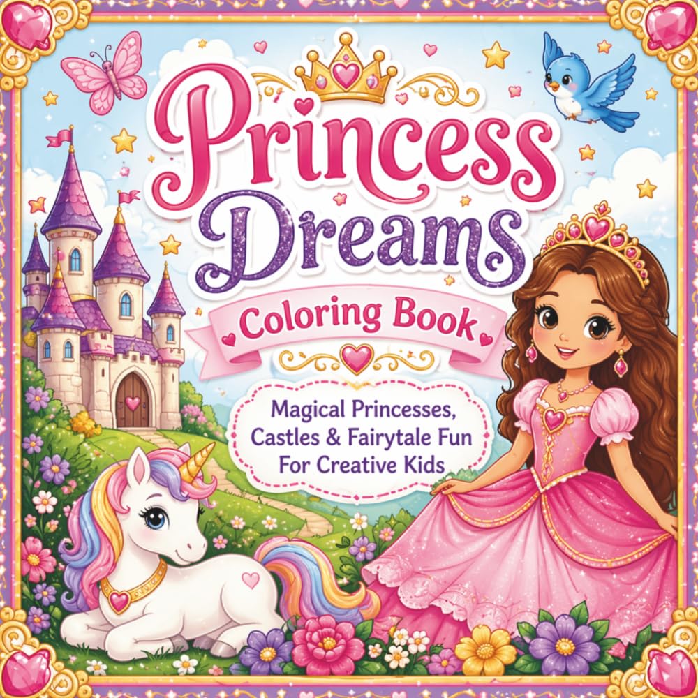 Princess Dreams Coloring Book: Magical Princesses, Castles & Fairytale Fun For Creative Kids