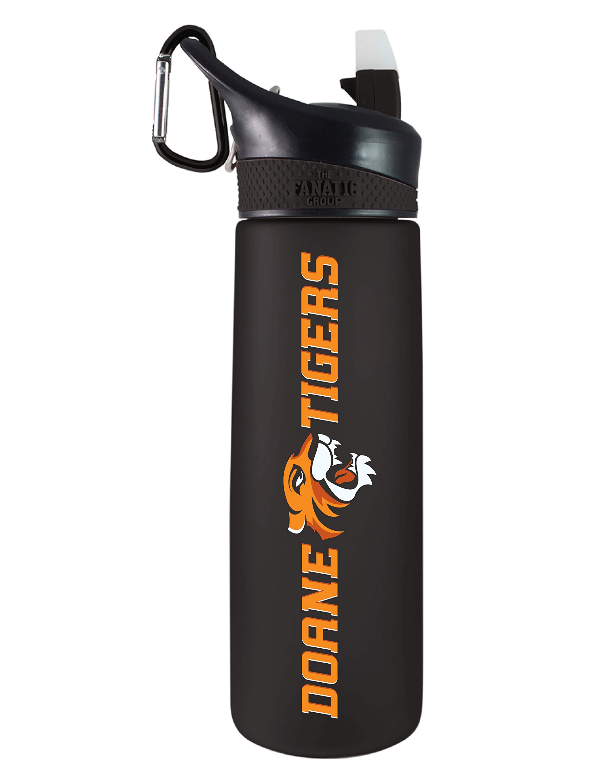 Doane University Tritan Plastic Frosted Sport Bottle, Design-1 - Black