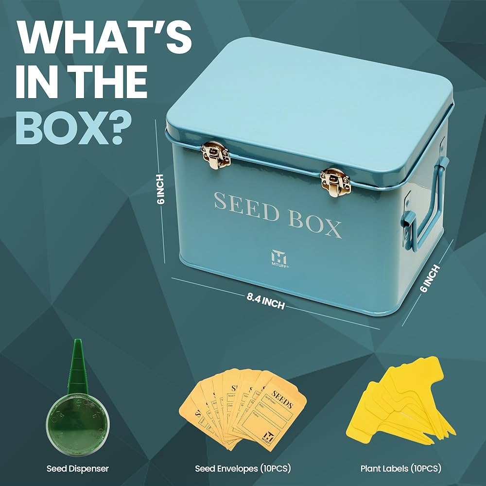 Amazon.co.jp: MTUFF スチールシードストレージボックス