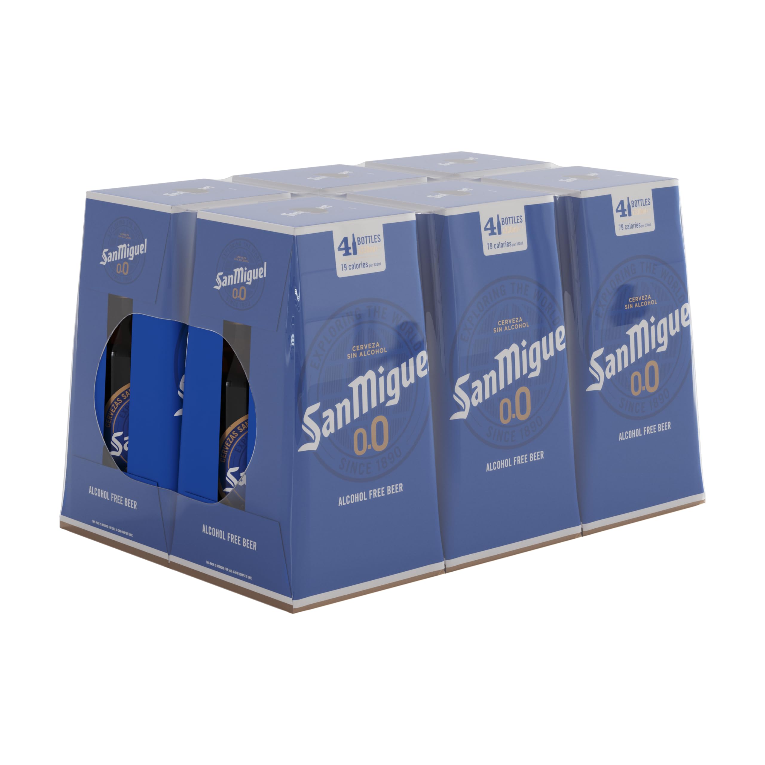 San Miguel 0.00% Alcohol Free Lager Beer, 24 x 330ml Bottles