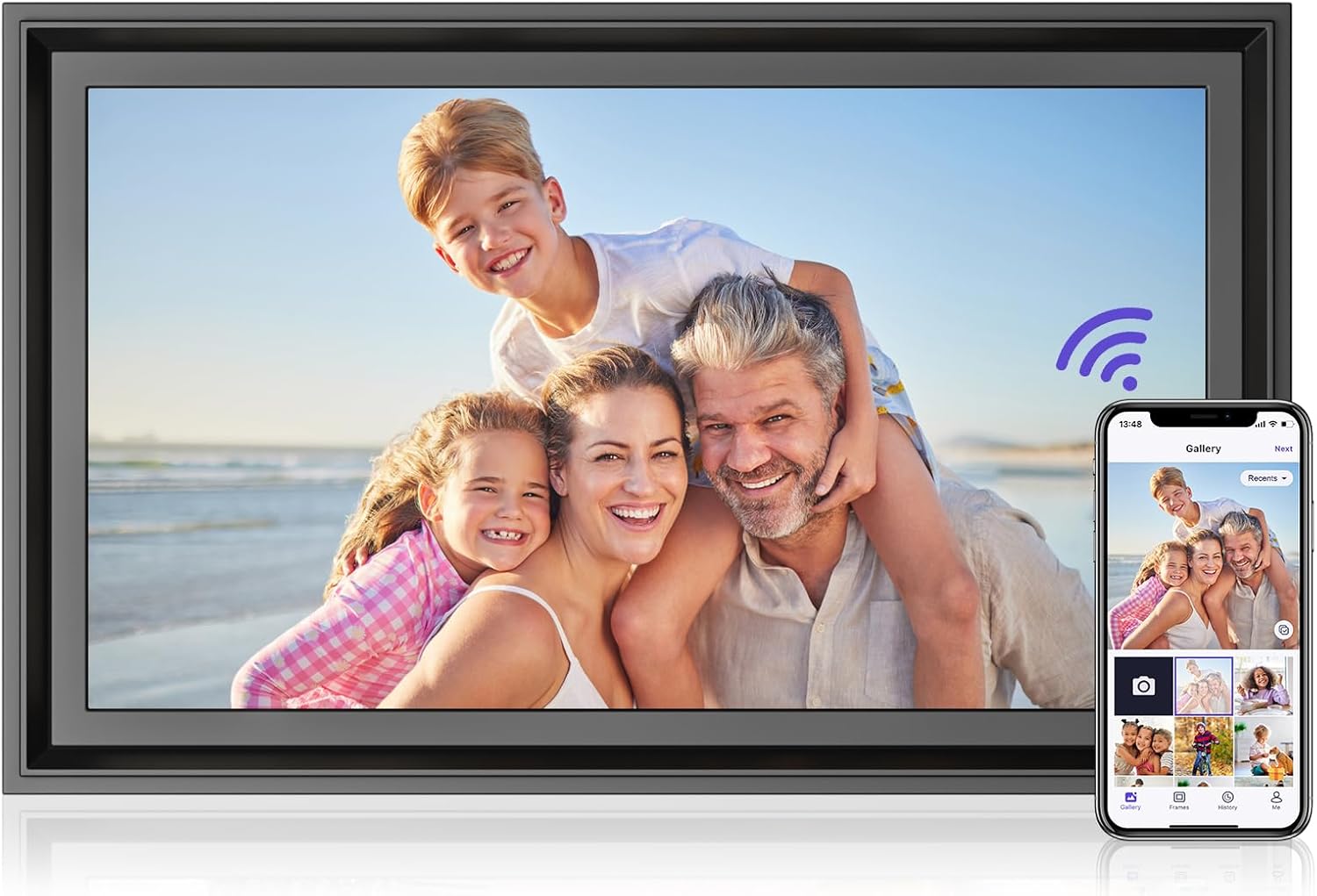 BoxWave ClearTouch Anti-Glare Screen Protector (2-Pack) For Canupdog 16" Digital Picture Frame - Matte, Anti-Fingerprint