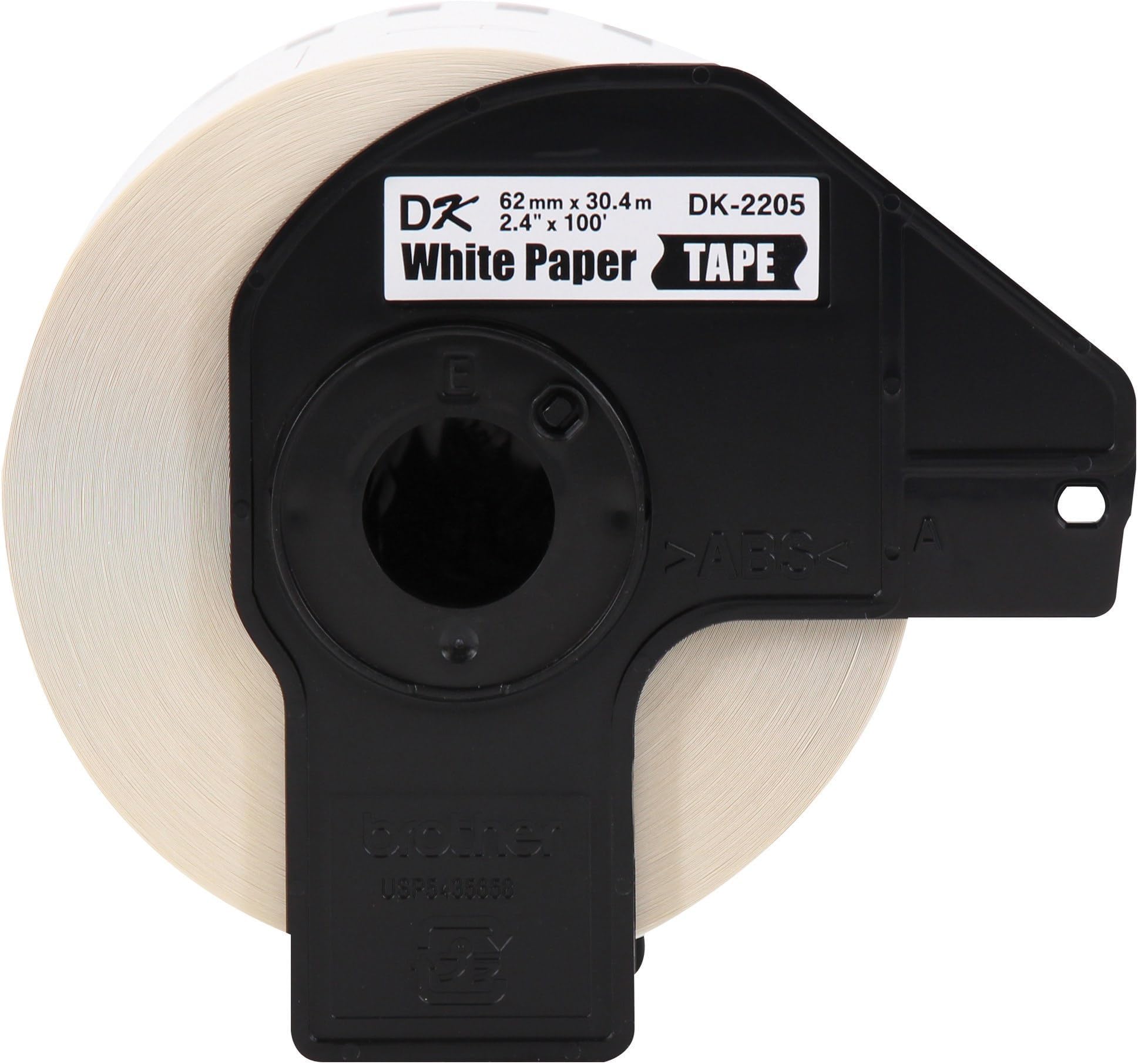 BROTHERGenuine, DK-220524PK Continuous Paper Label Roll, Cut-to-Length Label, 2.4” x 100 Feet, (24) Rolls Per Box, White (DK220524PK)