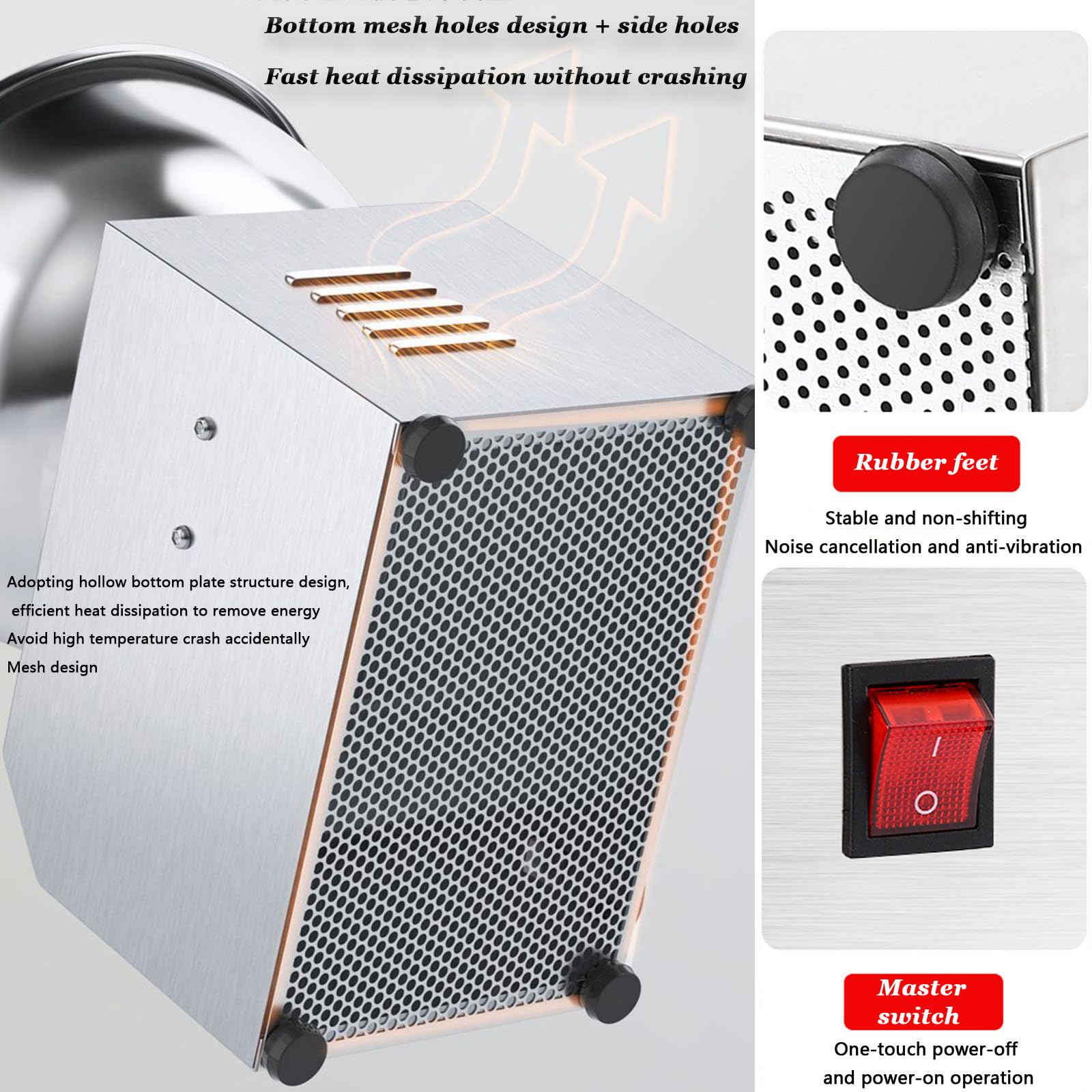 Impastatrice a spirale elettrica commerciale con timer per ristoranti, pizzerie e panetterie,5kg