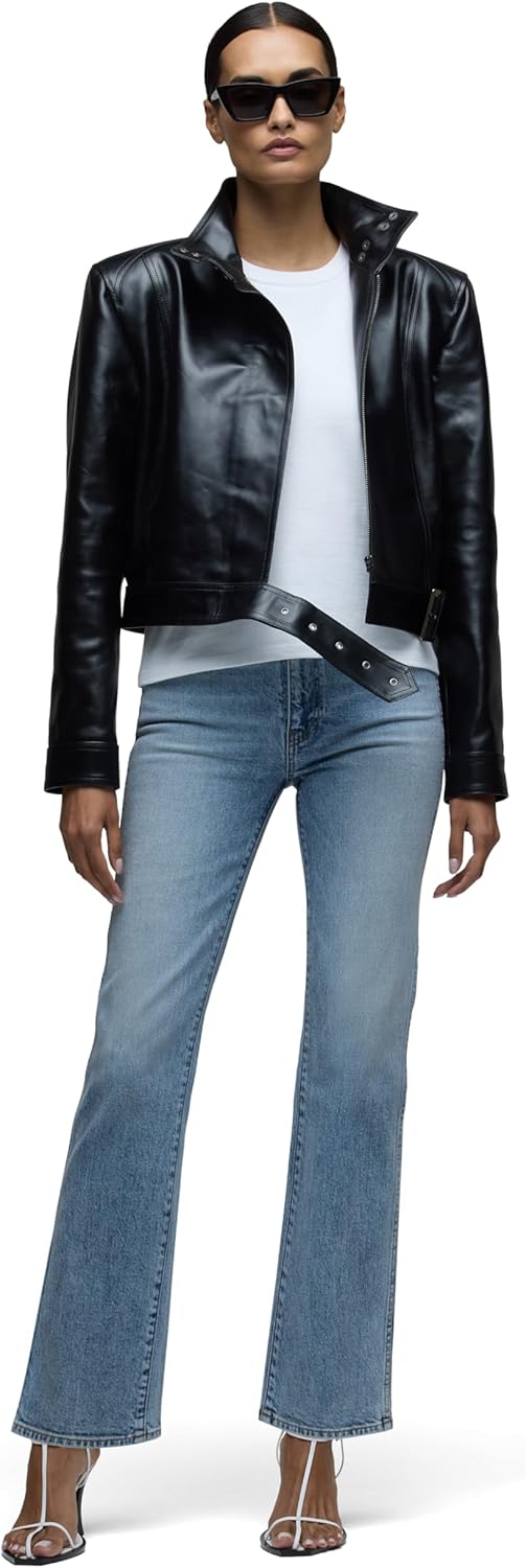 HUDSON Women's Brooks Nader Breaux High-Rise Straight Ankle Jean