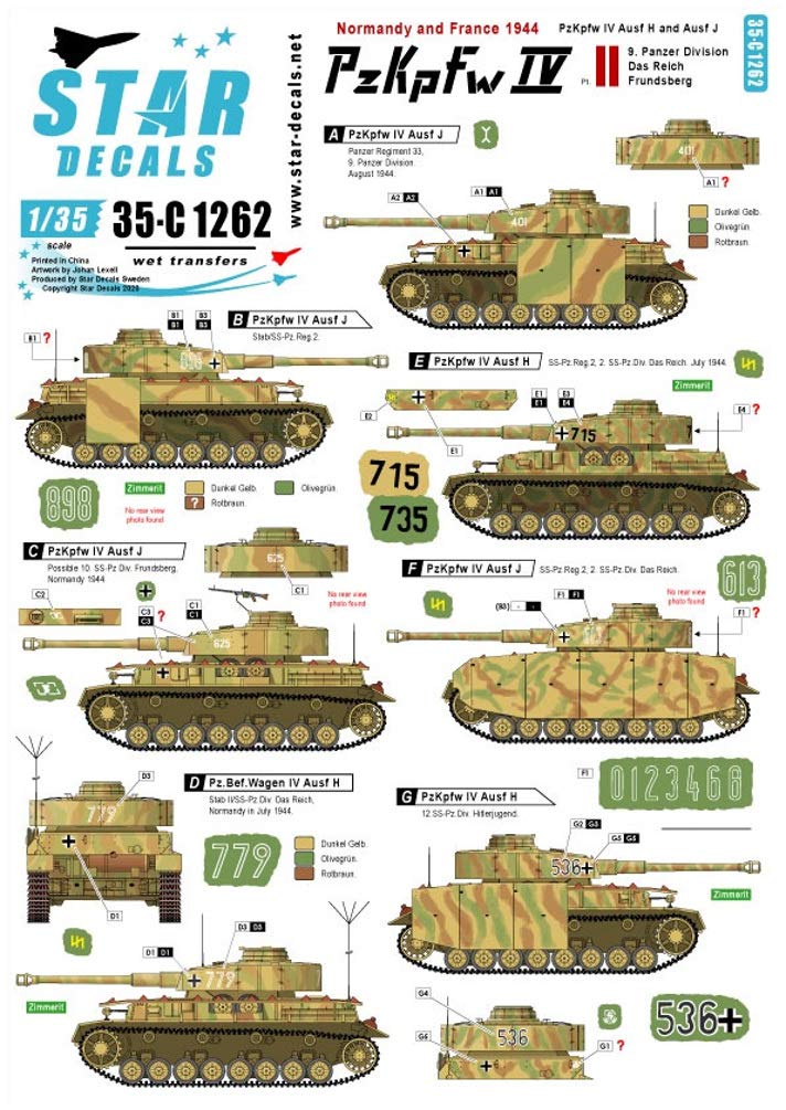 Amazon | Star Decals スターデカール 1/35 第二次世界大戦