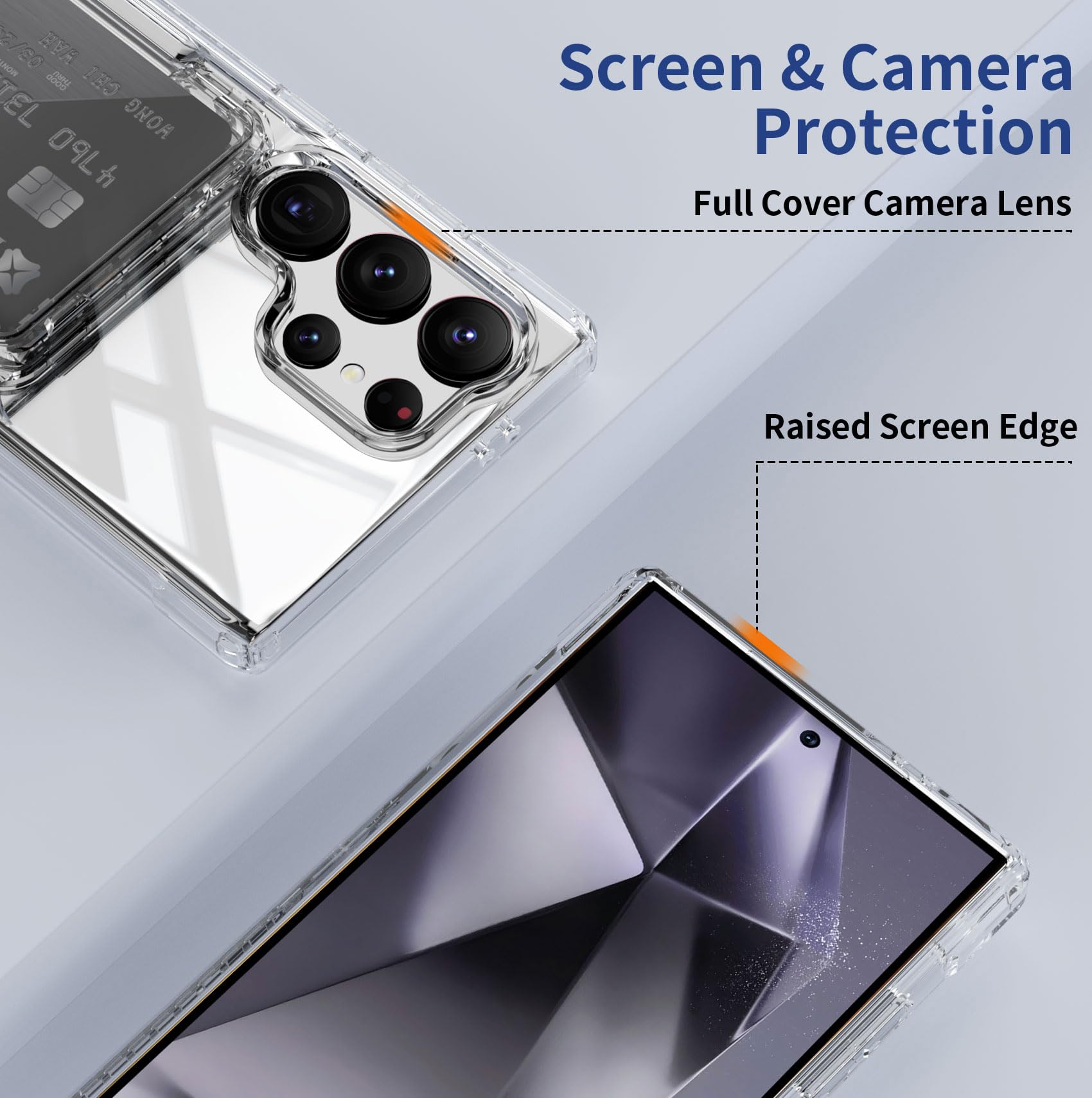 Amazon.com: ACANDYA for Samsung Galaxy S24 Ultra Case Wallet Clear