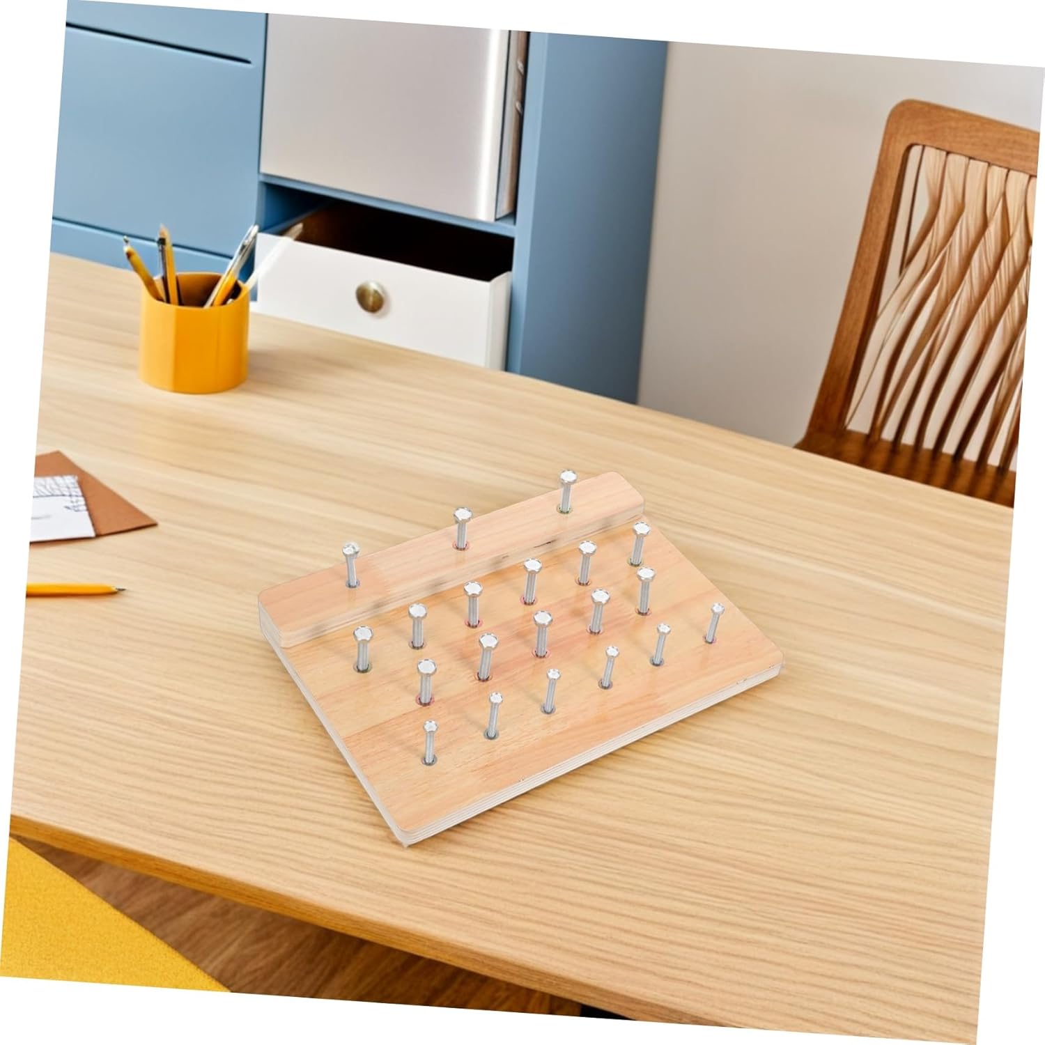 Abaodam Finger Strength Tools Hand Therapy Pegboard Home Rehabilitation Device for Hand Flexibility