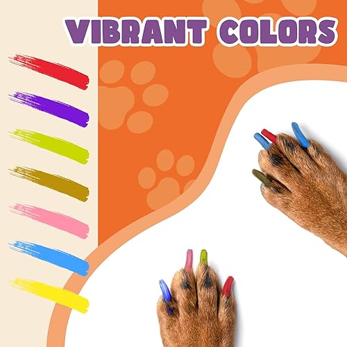 Miniatura 3 de Avont Bolígrafo de esmalte de uñas para perros, 12 colores de secado rápido, pintura de uñas para perros, esmalte de uñas seguro para perros,