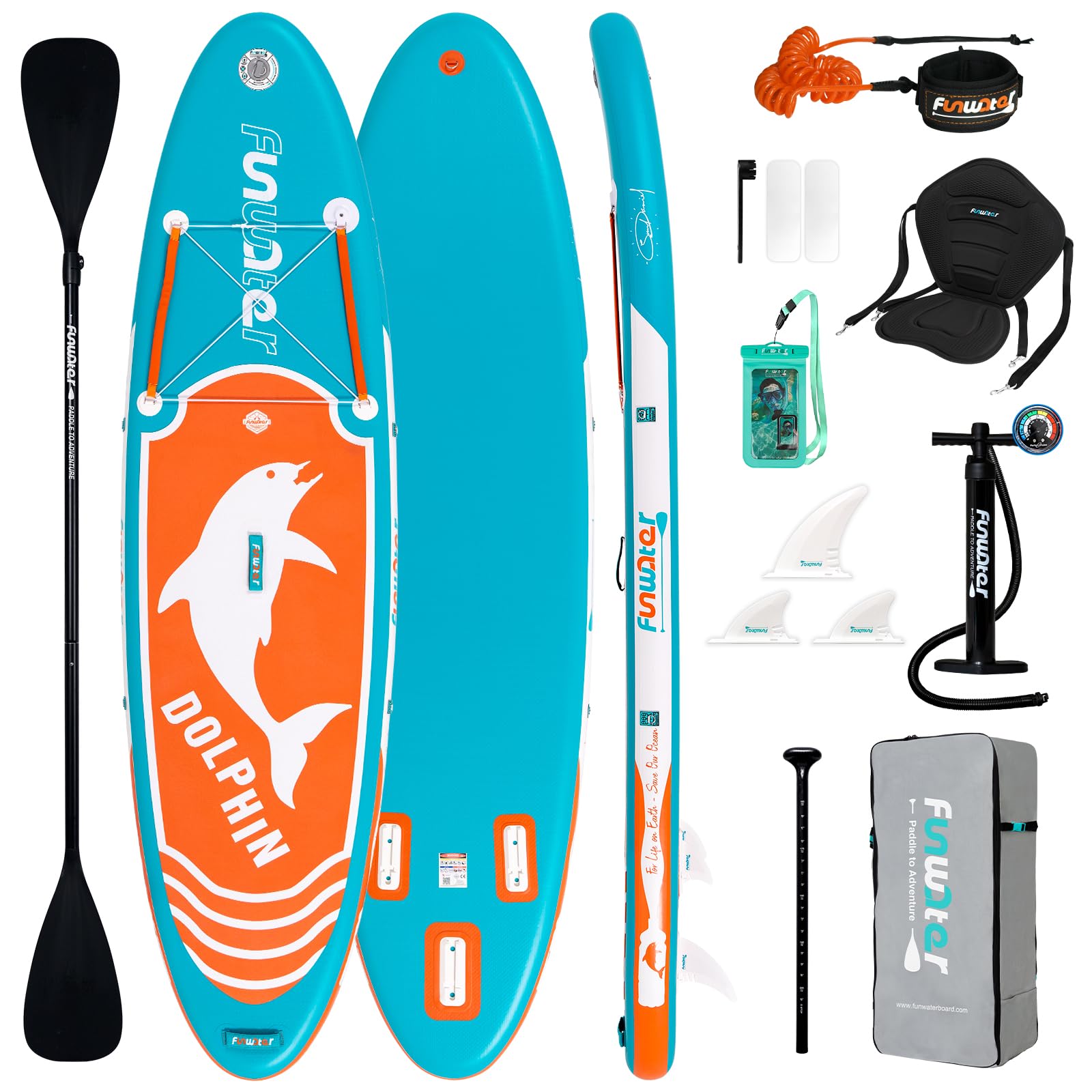 FunWater SUP Inflatable Stand Up Paddle Board Ultra-Light