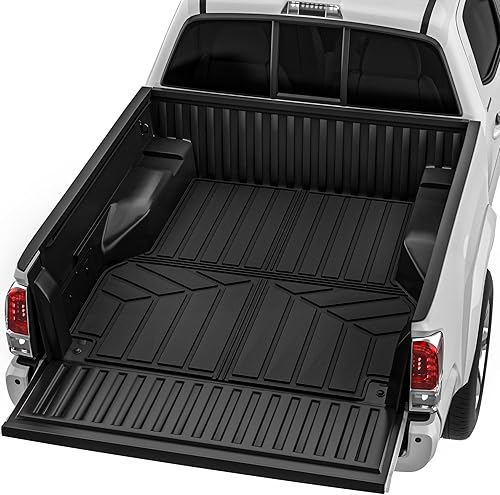 AUTOSAVER88 Tapete TPE para caja de camioneta Toyota Tacoma 2005-2023 con cama corta de 5 pies de 4 puertas, accesorios de Tacoma, tapete resistente
