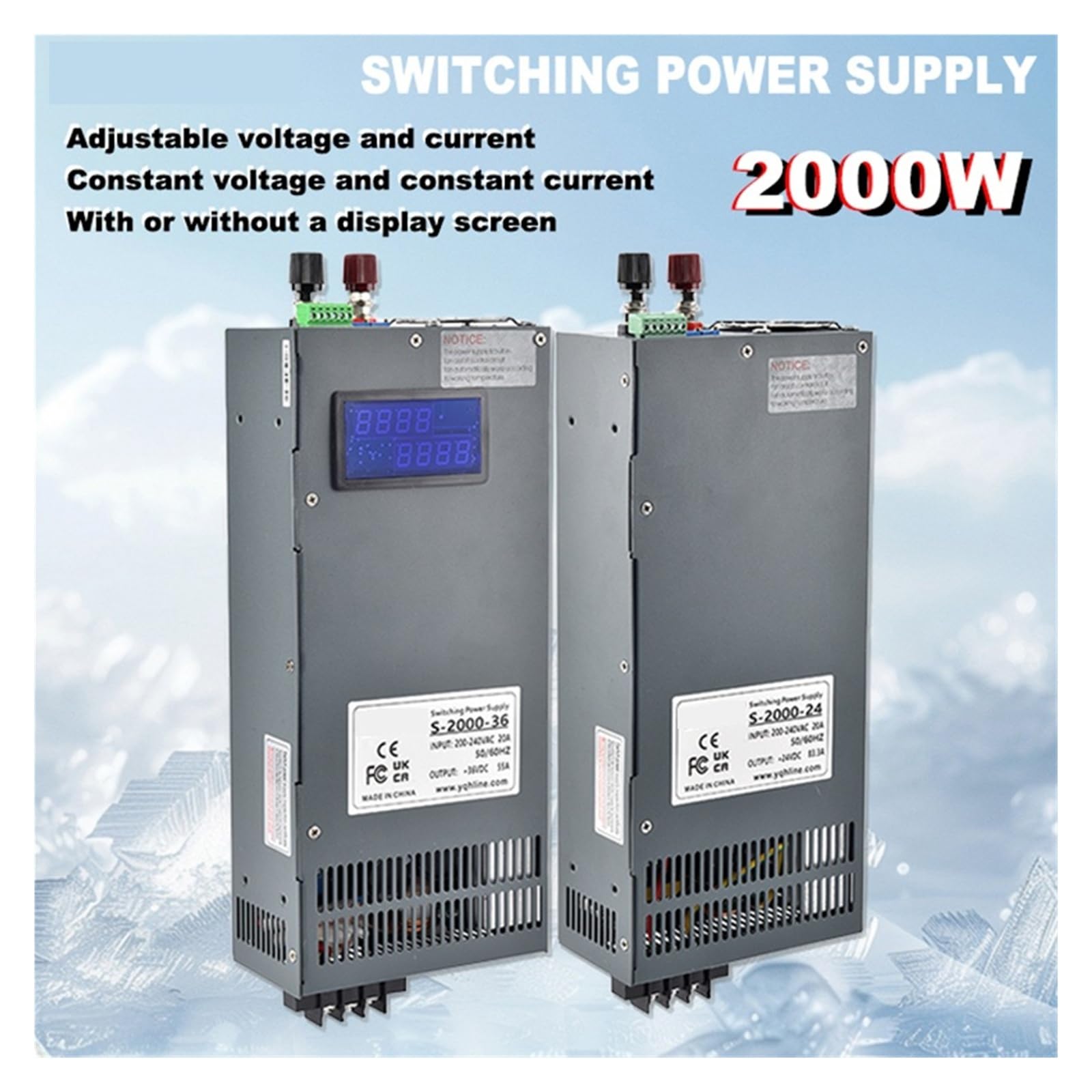 Alimentatore switching da 1500 W 2000 W con display LCD CC CV