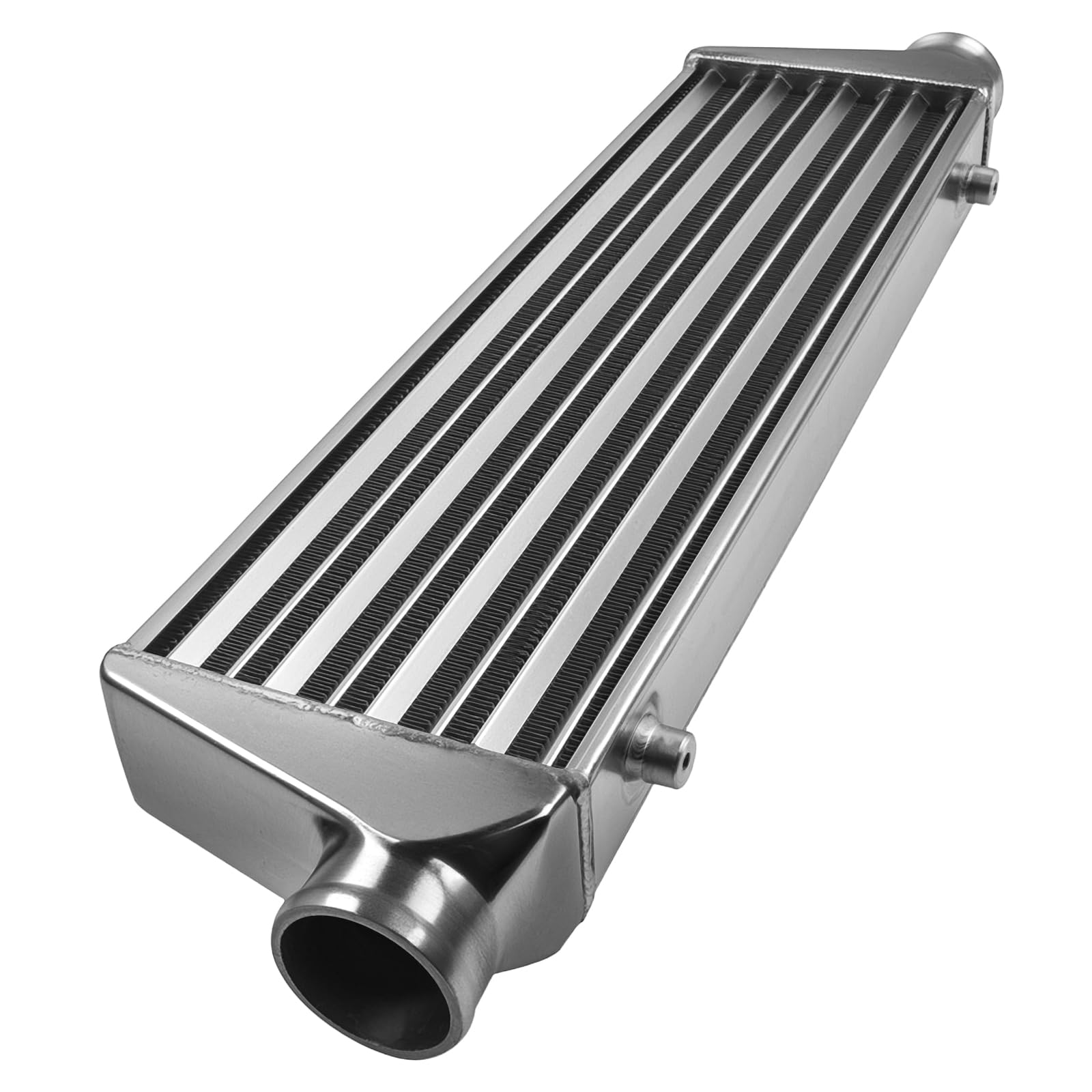 maXpeedingrods Intercooler Universal 27.00" (L) X 7.00" (H) X 2.50"(W)', Radiador de Diesel de Alumnio, Refrigerador de Agua con Entrada/Salida: 2.5'', Tubos y Aletas de Manterial de Alumnio | Radiador de Diesel de Alumnio, Refrigerador de Agua con Entrad