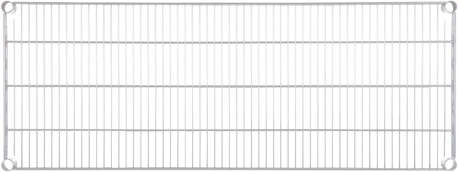 Seville Classics NSF-Certified Storage Extra-Shelf for Stainless-Steel Commercial-Grade Work Table, 48" W x 18" D x 1" H, Chrome
