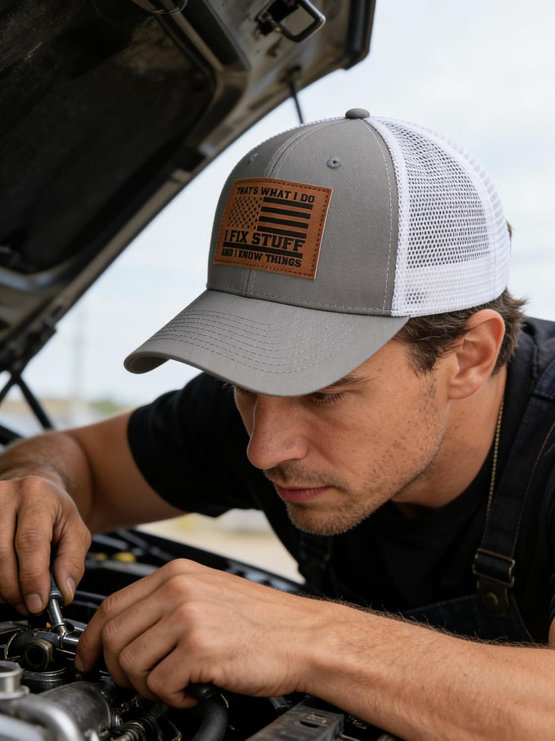 I Fix Stuff Hat for Dad, Birthday Gifts for Men - Unique Gift Ideas for Husband, Grandpa, Handyman, Him image 3