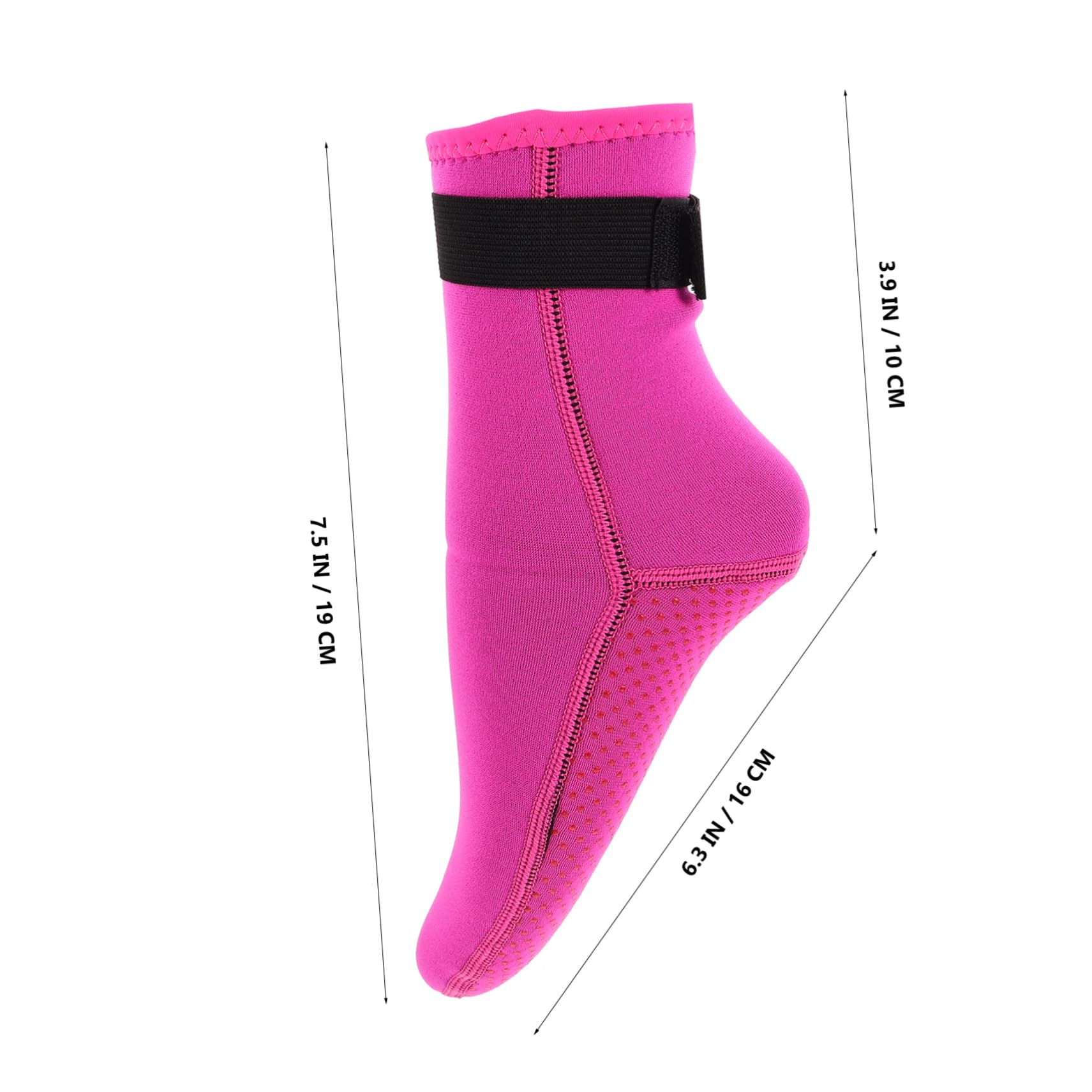 OSOLADY Warm Dive Socks Scuba Booties 3mm Neoprene Waterproof for Snorkeling Water Sports and Beach Activities