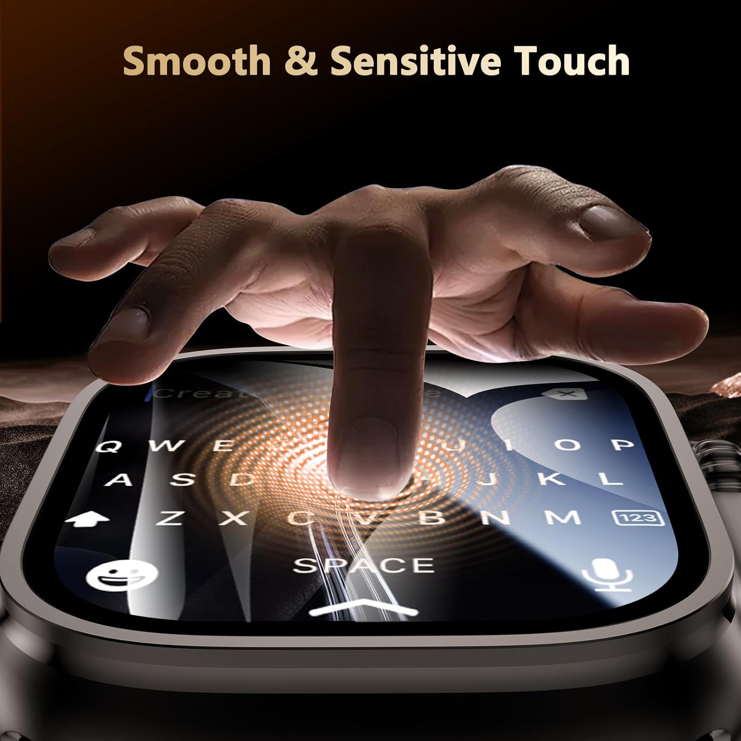 YMHML 2 Pack for Apple Watch Ultra 3 Screen Protector 49mm Tempered Glass, [Zero Bubble] [Automatic Align Tech] Military Grade Shockproof Full Coverage Clear Waterproof Film for iWatch Accessories - Image 5