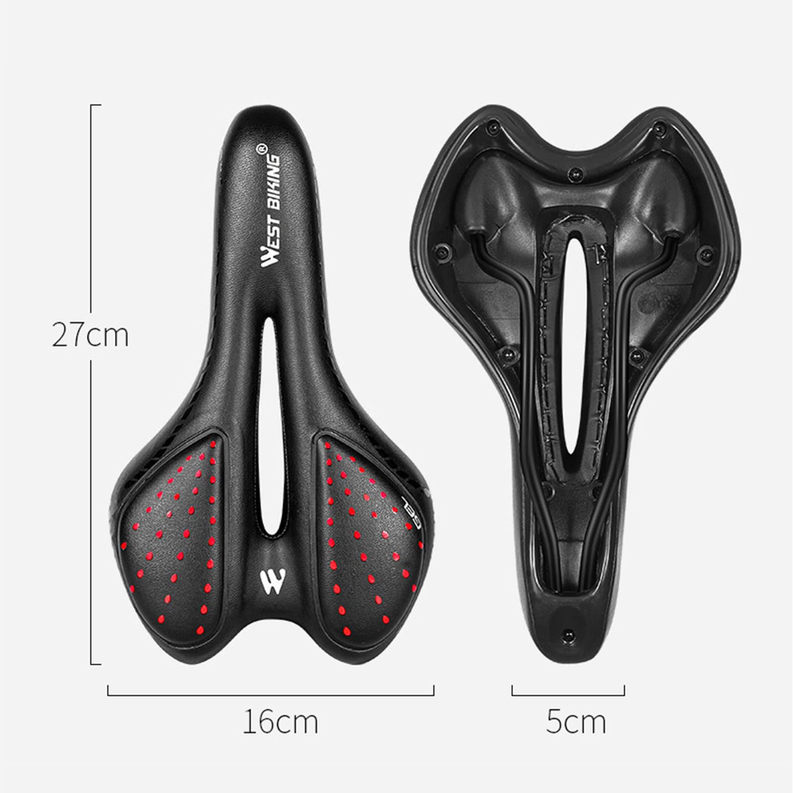 Comodo seggiolino per Bici per Uomo Donna Memory Foam Gel Sella per Bici di Ricambio Morbida Compatibile con Peloton Bike Bici elettrica Indoor Cyclette Cyclette Bici da Strada